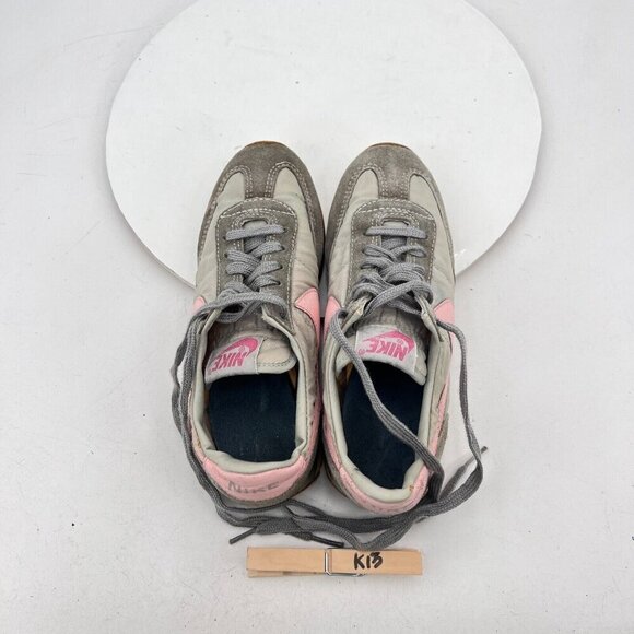 Vintage Nike Training Women Size 5 Grey Pink Suede Sneakers Made in Philippines - Picture 11 of 15